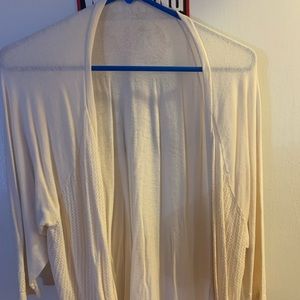 White cardigan